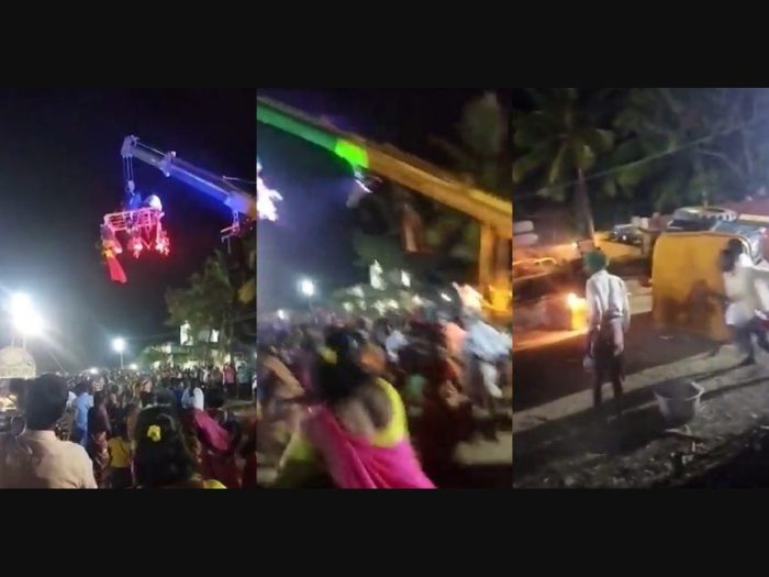 Tamil Nadu: Three killed as crane overturns during temple festival