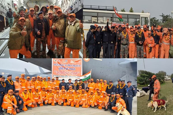 Successful operation: NDRF team returned to India after successful operation 'friend' in Turkey