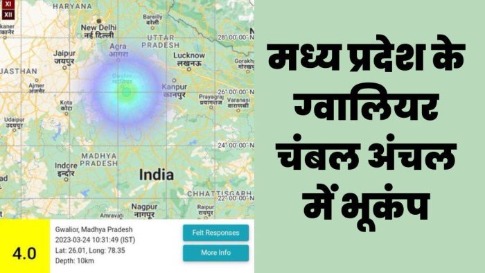 Earthquake In Gwalior: Earthquake in Gwalior-Chambal region, intensity 4.0 on Richter scale