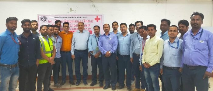 Redcross Society : 3 days training on First-Aid organized by Indian Red Cross Society