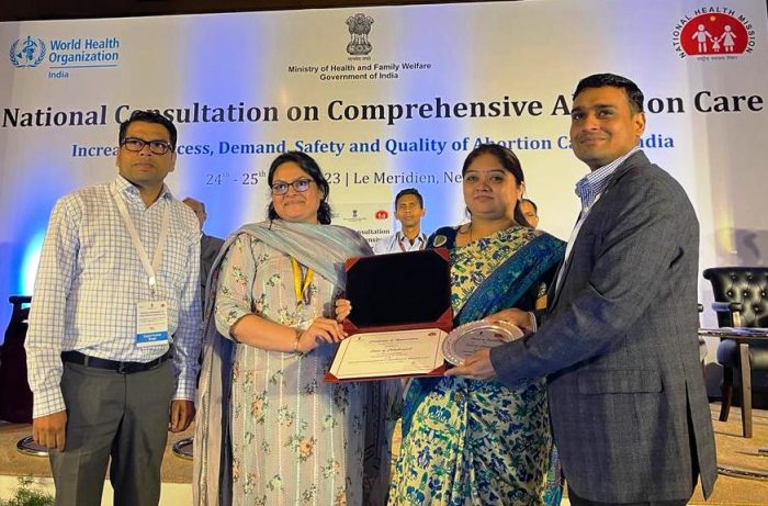 E-Kalyani Application : First prize to Chhattisgarh for innovation in safe abortion services