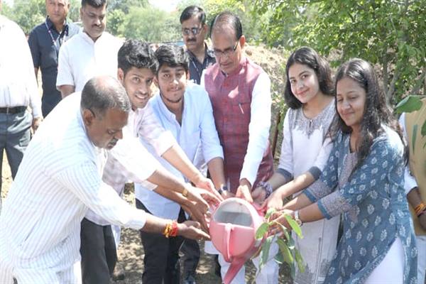 Tree Plantation: Chief Minister Shivraj Chouhan planted saplings with environment-lovers and social workers