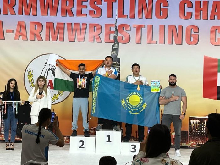 Asian Para-Arm Wrestling Championship: JSP supported Shrimant Jha won silver medal in Asian Para-Arm Wrestling Championship