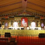 National Ramayana Festival: The main stage of the National Ramayana Festival decorated on the theme of Aranya Kand of Ramayana