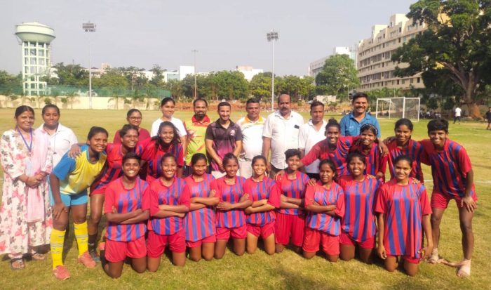 National Competition: Chhattisgarh football women's team won gold