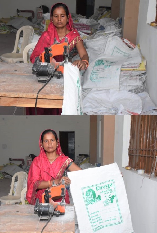 Gauthaan Women's Groups: Vermi compost bags became a source of income, sold in Gauthans