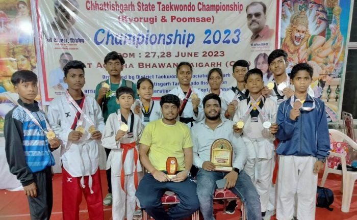 National Level Selection: National level selection of 9 players of the state in Taekwondo game