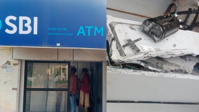 Dantewada News: Failed attempt of thieves to withdraw money by breaking ATM, faces will be exposed from CCTV