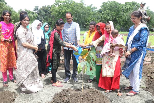 Tree Plantation: Chief Minister Shivraj planted saplings of Peepal, Banyan, Kadamba, Karanj, Mahua, Khirni, Mango and Neem.