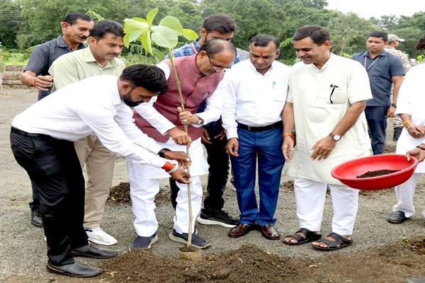 Tree Plantation: Chief Minister Shivraj planted saplings of Peepal, Kadamba and Mahua
