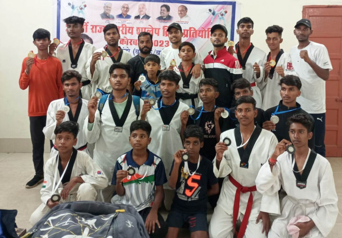 Taekwondo Competition : शालेय राज्य स्तरीय ताईक्वांडो मे जशपुर को 2 स्वर्ण, 2 रजत और 5 कांस्य पदक मिले