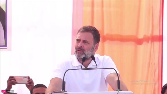Rahul Gandhi Visit CG: Rahul Gandhi made election announcements in Bhanupratappur, free education will be available from KG to PG in Chhattisgarh, watch LIVE…
