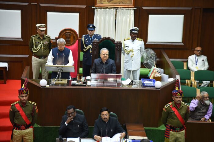 CG 6th Assembly: Governor Shri Harichandan addressed the first session of the 6th Assembly of Chhattisgarh.