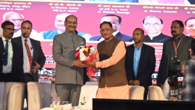 Inauguration of Agrohadham: Lok Sabha Speaker Om Birla and Chief Minister Vishnu Dev Sai inaugurated Agrohadham.