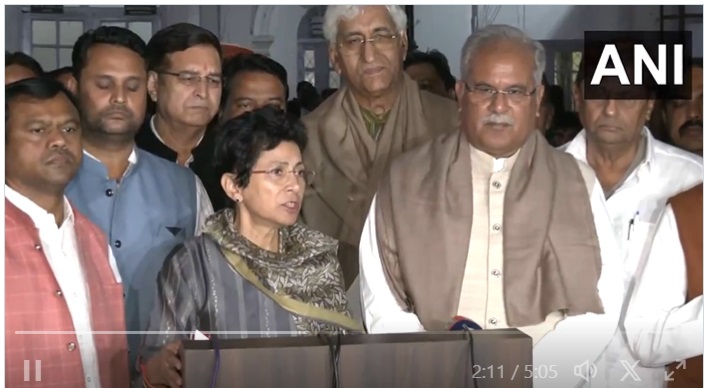 Congress Review Meeting: Even though 37 MLAs lost the election, the vote percentage did not decrease… Listen to Kumari Shailja's VIDEO sequentially.