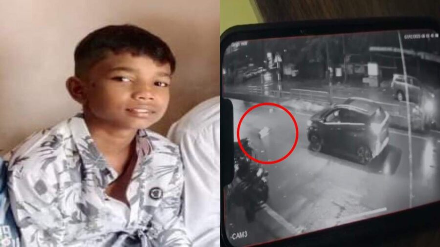 ACCIDENT BREAKING: Sad news from Raipur…! A minor who was going to distribute newspapers in the morning was crushed to death by a car...this CCTV footage surfaced