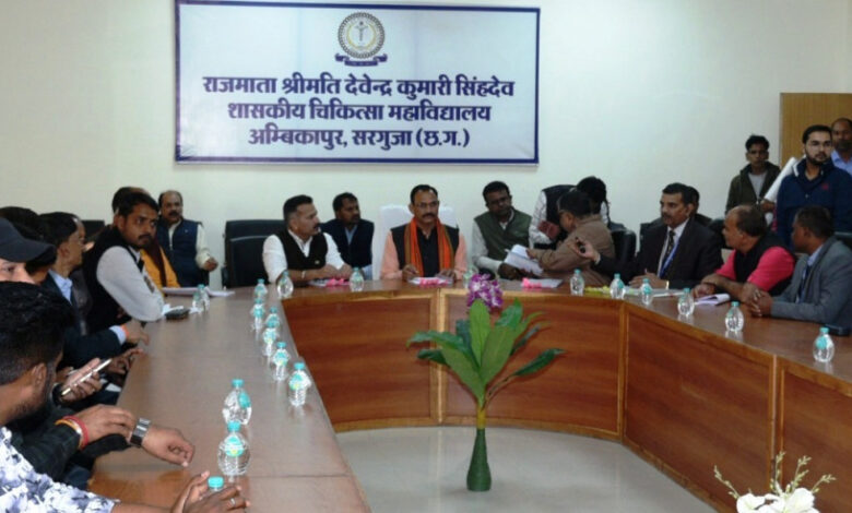 Review Meeting in Medical College: Review meeting taken regarding all necessary arrangements in the Medical College.