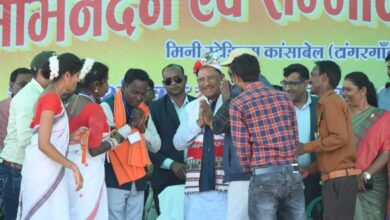 CG CM in Jashpur: Chief Minister Vishnu Dev Sai attended the felicitation ceremony of Safai Karmachari Welfare Association in Tangargaon, Jashpur.