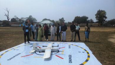 Drone Test Flight: Drone test flight of 40 kilometers distance organized for blood sample transportation