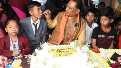 CM Vishnu Deo Sai: In sign language, disabled children wished Chief Minister Sai Happy Birthday, emotional Chief Minister announced Rs 25 crore for a new building for the children.