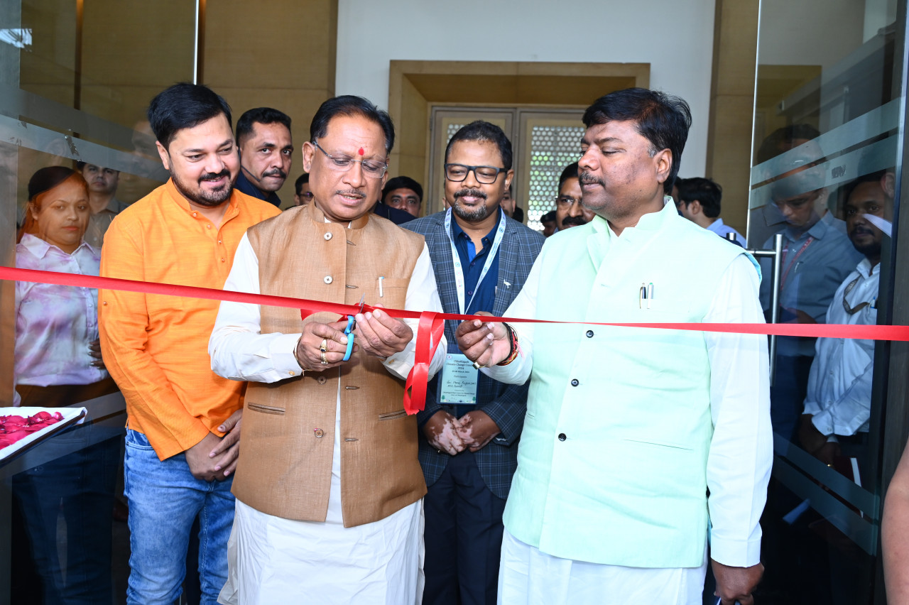 CG CM Vishnu Deo Sai: Chief Minister inaugurated the exhibition organized in Chhattisgarh Climate Change Conclave 2024