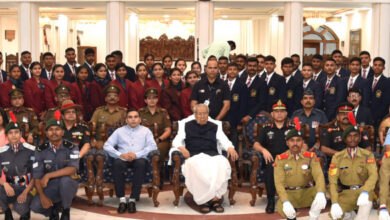 National Cadet Corps: Madhya Pradesh and Chhattisgarh NCC at Raj Bhavan. 'At Home' program of cadets of Directorate concluded
