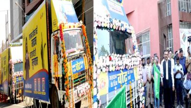 Green Flagged: Chief Electoral Officer Rajan flags off voter awareness vehicles