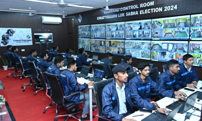 Loksabha Election 2024: Control room set up in the office of the Chief Electoral Officer to monitor every moment of voting activity.