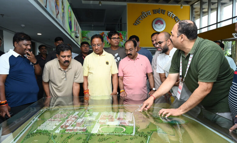 CM Vishnu: Chief Minister Vishnudev Sai visited the IIM campus with ministers this morning on the second day of the Chintan Shivir