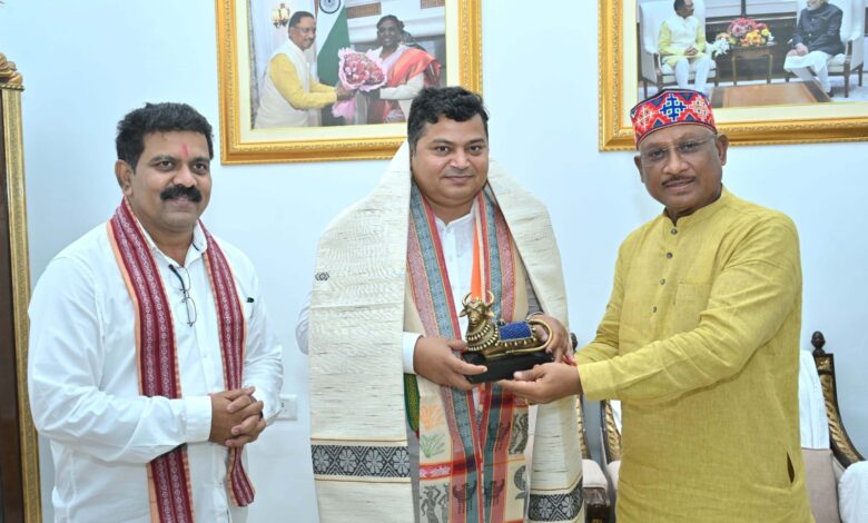 Courtesy Visit: Union Minister of State Raj Bhushan Chaudhary made a courtesy call on Chief Minister Vishnu Dev Sai, more than 39 lakh 17 thousand houses in the state got tap connections