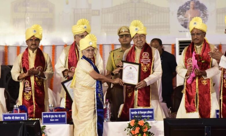 Sixth Convocation: Governor Vishwa Bhushan Harichandan and Chief Minister Vishnu Dev Sai attended the sixth convocation of Pandit Sundarlal Sharma Open University