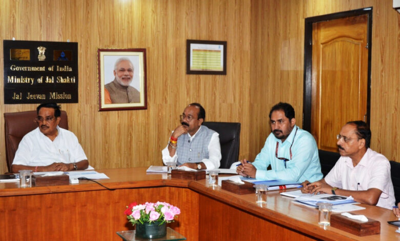 Jal Jeevan Mission: Deputy Chief Minister Arun Saw attended the review meeting of Jal Jeevan Mission in New Delhi