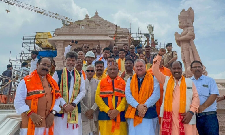 Sai Cabinet in Ayodhya: Slogans echoed in Ram temple, Chhattisgarh's nephew Ram, Jai Shri Ram, Jai Shri Ram