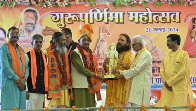 CM in Balod: Chief Minister Vishnu Dev Sai attended the Guru Purnima festival organized at Pateshwar Dham