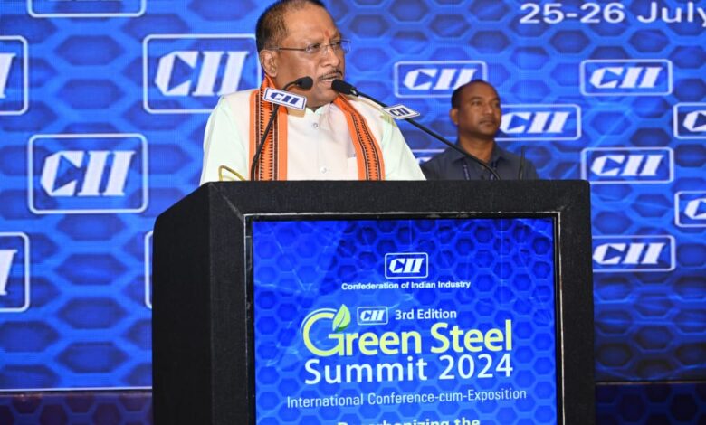 Green Steel Summit 2024: Chief Minister Vishnu Dev Sai attended the Green Steel Summit 2024 organized by CII, along with the target of zero carbon emissions from green steel, doors of economic possibilities will also open