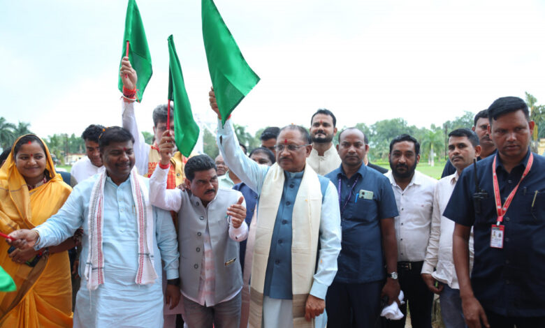 Jal Jeevan Mission: Chief Minister Vishnudev Sai flagged off the awareness vehicle of Jal Shakti Abhiyan