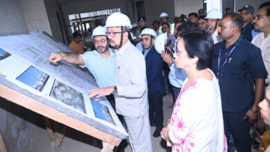 Governor Ramen Deka: Governor Ramen Deka inspected the Raj Bhavan under construction