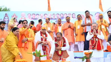 Huge Kanwar Yatra: Chief Minister Vishnudev Sai participated in the huge Kanwar Yatra program