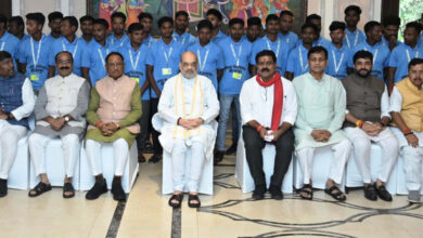 Bijapur News: 31 youths from around Palanar camp in Maoist terror-affected Bijapur district met Union Home Minister Amit Shah