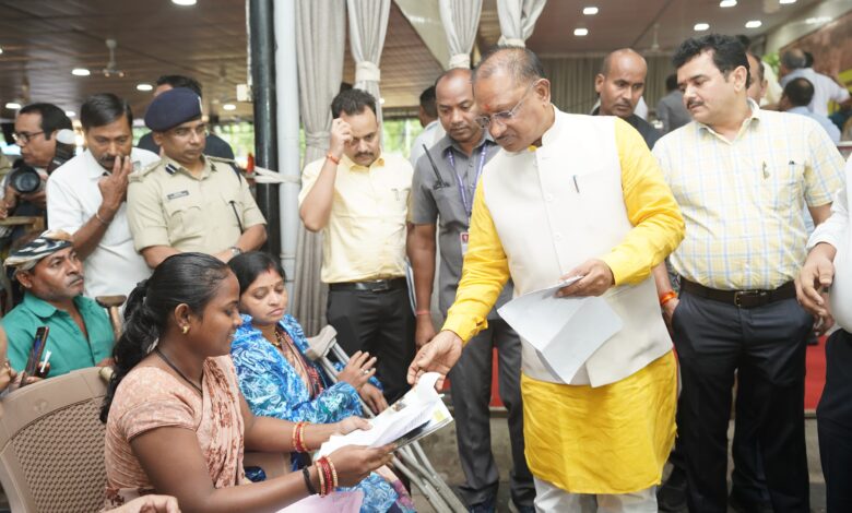 CM JANDARSHAN: Disabled people received battery operated tricycles from Chief Minister Vishnudev Sai in the Jandarshan program