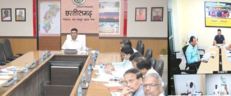 Review Meeting: Chief Secretary reviewed the implementation of schemes