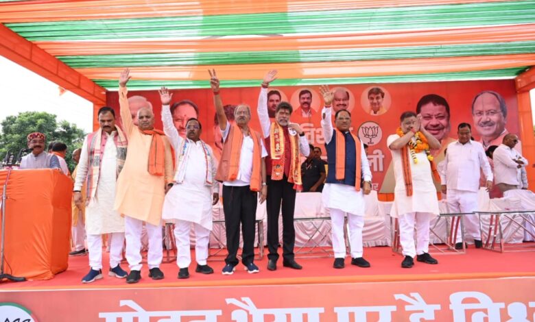 BJP Nomination Rally: The huge crowd at the nomination rally boosted the enthusiasm of BJP workers