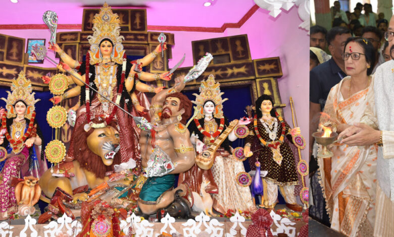 Durga Pooja Mahotsav: Governor Ramen Deka attended Durga Puja festival in Mana