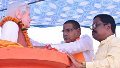 Minister Tankram Verma: Bharat Ratna late. Minister Tankram Verma unveiled the statue of Atal Bihari Vajpayee…