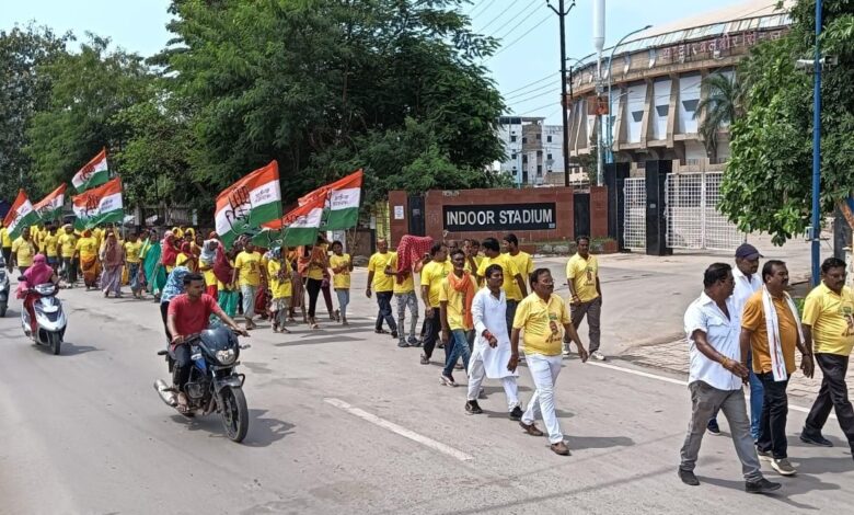 Nyay Yatra: Kanhaiya joined the Nyay Yatra along with hundreds of supporters