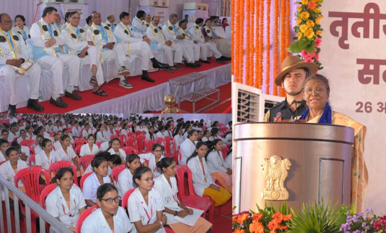 Third Convocation: In the third convocation of Pandit Deendayal Upadhyaya Memorial Health Sciences and AYUSH University, 25 students got 33 gold medals and 6 students got the title of Super Specialist