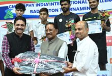 International Challenge Badminton Event 2024 : Chief Minister Vishnu Dev Sai attended the closing ceremony of CM Trophy India International Challenge Badminton Competition 2024