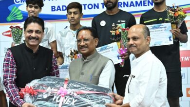 International Challenge Badminton Event 2024 : Chief Minister Vishnu Dev Sai attended the closing ceremony of CM Trophy India International Challenge Badminton Competition 2024