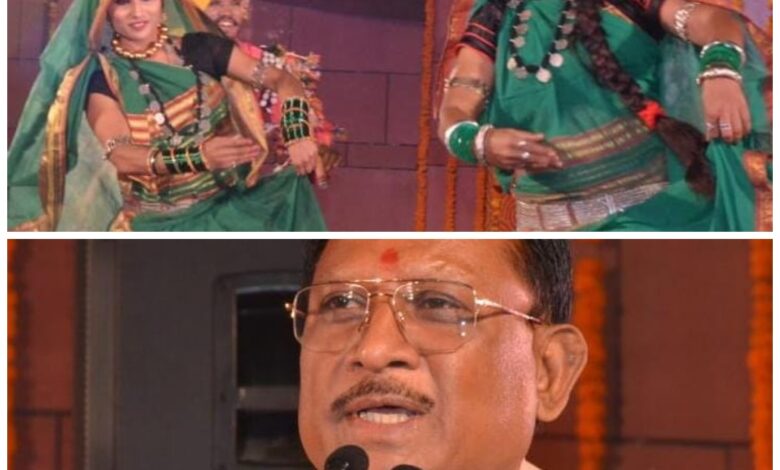 CG State Day Celebration: A glimpse of Chhattisgarh's folk culture was seen in the country's capital Delhi, cultural evening organized at Pragati Maidan on Chhattisgarh State Day celebration