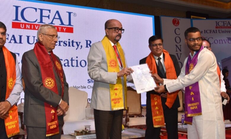 ICFAI University Second Convocation: Governor awarded medals to meritorious students in the second convocation of ICFAI University